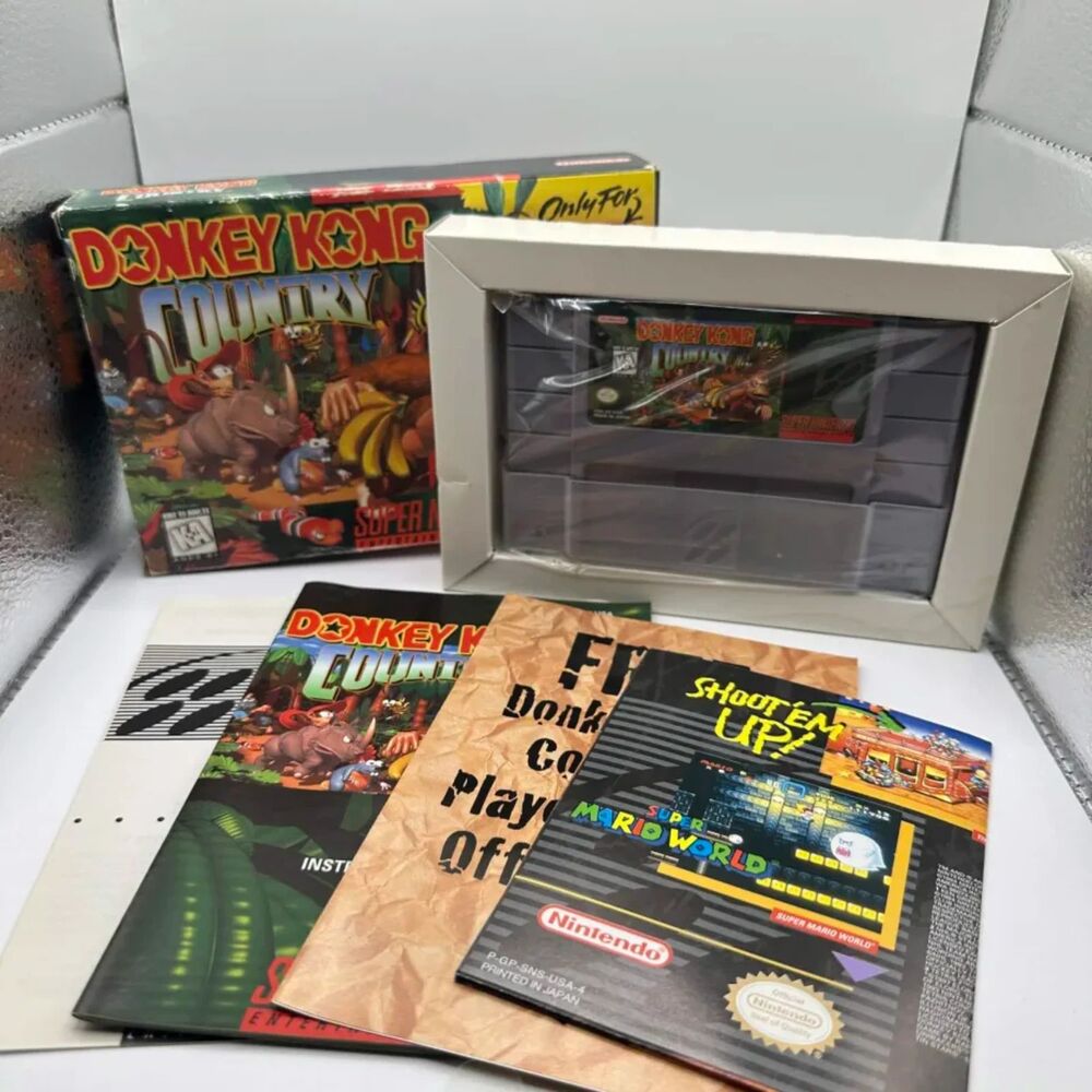 Donkey Kong Country Super Nintendo Entertainment System, 1994 100% CIB